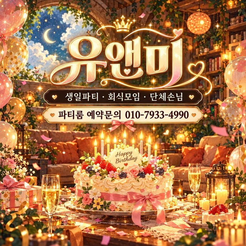 강남 유앤미 테이블 세팅